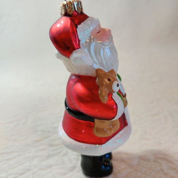 Hallmark Keepsake Santa Clause Jolly Old Elf Glass Ornament 2010 - Picture 4 of 7